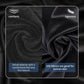 Sleep Mask Bluetooth 5.4 Headphones Soft Wireless Headband Eye Mask Blackout with Microphone (Black M)