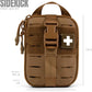 My Medic Sidekick - Camping Hiking and Backpacking First Aid Kit - 70 Items - HSA and FSA Eligible - Small Ifak Great for Travel or Motorcycle - Portable Emergency Kit – Coyote