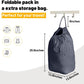 MCleanPin 140L Washable Laundry Bags with Handles,Dirty Clothes Storage for College Dorm or Travel, Laundry Liner Fit Most Laundry Hamper or Basket,2 Pack (Elegant Grey)