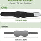 Bamboo Cotton Sleep Mask with Bluetooth Wireless Headphones - Blackout Eye Mask for Sleeping 3D Contoured Sleep Headband Ear Muffs Lengthen & Low Noise Hook for Better Experience (Black)