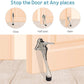 Door Stopper, One-Touch semi-Automatic Metal Door Stopper, with Non-Slip Rubber Tip for Wood, Concrete, Tiled, and Carpeted Floors (6inch x 1pack, Gold)
