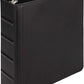 Samsill Vintage Leather Mini 3 Ring Binder 2 Inch Round Ring (Holds 425 Sheets), 5.5 x 8.5 Inch Documents, Professional Organizer, Planner, Notebook, Black