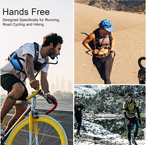 Insulated Hydration Backpack Pack with 3L BPA Free Leak Proof Water Bladder, Large Storage Lightweight Hiking Daypack with Waist Pouches & Cooler Layer, for Running, Biking, Camping, Festival - Roamly