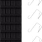 Over the Door Shoe Organizer, 24 Large Breathable Mesh Pockets, Hanging Storage Holder, Hanging Shoe Organizer(Black)