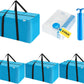 Extra Large Moving Bags Heavy Duty Space Saver Vacuum Storage Bag Vacuum Seal bags for Clothing Travel Packing bag Blue Bag for Moving Vaccine Sealed Blue Storage Bag (8 Pack)