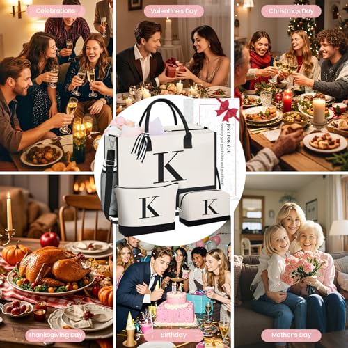 Initial Tote Bag