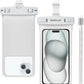 wellhouse Waterproof Phone Pouch, Waterproof Phone Case for iPhone 16 15 14 13 12 Pro Max XS Samsung, IPX8 3D Cellphone Dry Bag Beach Essentials (1 Pack - White7.0, 7 inch)