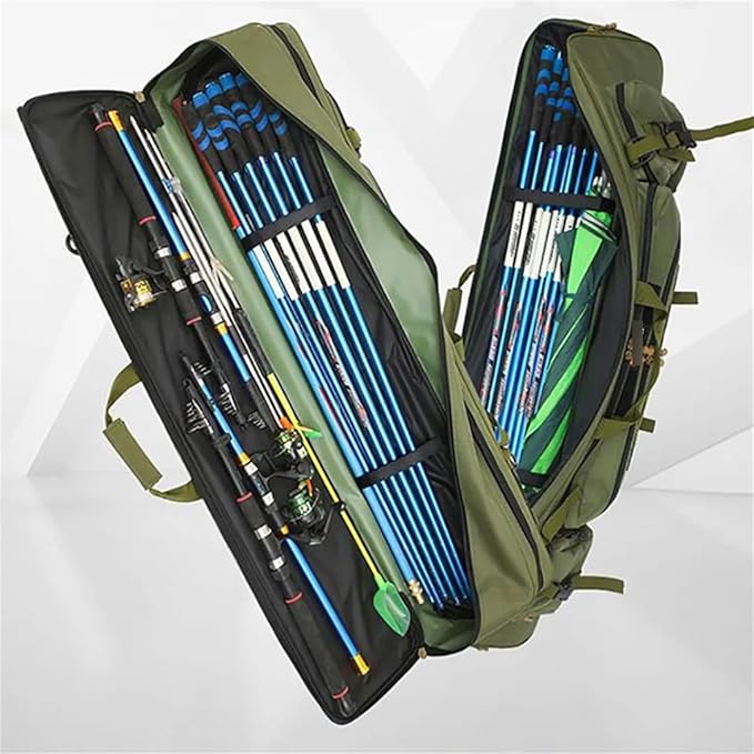 Suwequest 70CM-130CM Multifunctional Waterproof Bags Large Fishing Reel Gear Outdoor Fishing Rod Bag Storage Case