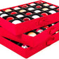 [Christmas Ornament Storage Box with Dividers] - (Holds 72 Ornaments up to 3 Inches in Diameter) | Acid-Free Removable Trays with Separators | 3 Removable Drawer Style Trays
