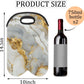Wine Carrier Tote Personalized Bag for 2 Bottles - Neoprene Wine Bottle Holder with Carry Handle, Wine Protective Bag Insulated Bag Beer Cans Water Bottle Holder for Travel Picnic,Style12