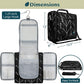 PAVILIA Extra Large Toiletry Bag Travel Bag for Women Men, Hanging Cosmetic Organizer, Water Resistant Makeup Bag for Accessories Toiletries, Travel Essentials Kit (Black Chevron)