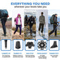 Lightweight Collapsible Trekking Poles Folding Hiking Sticks (2 Count)