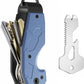 Zeeker Compact Key Organizer Keychain with Built-in Tools – Holds 1-6 Keys, Includes Bottle Opener, Hex Wrench, and Serrated Cutter – Minimalist Key Holder for Men and Women (Blue)