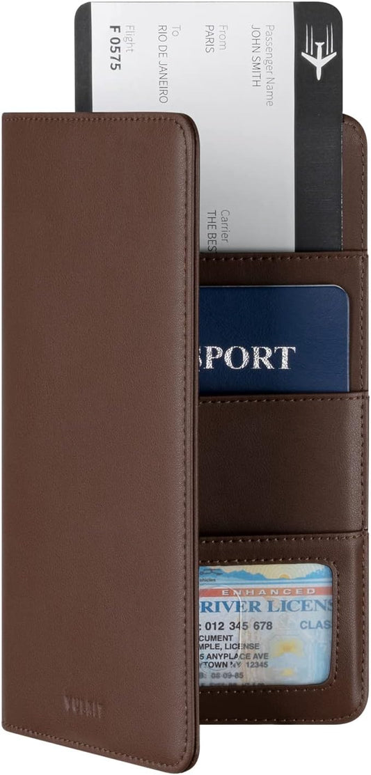 VULKIT Passport Holder Wallet RFID Blocking Travel Wallet for Men & Women - Roamly