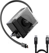 Nillkin FlexLine 65W for Retractable Wall Charger(GaN6), Dual-Port with 28.7in Retractable USB C Cable + 39.3in USB C Cable(Extra), iPhone Charger, MacBook, iPad, Samsung, Fast Charger - Black