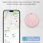 Tracker Tags, Item Finder Work with Apple Find My (iOS Only), Tracking Device Locator Smart Tag for Luggage, Keys, Wallet, Bike, Pets, Bags (Pink, 1 Pack)