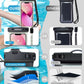 wellhouse Waterproof Phone Pouch, Waterproof Phone Case for iPhone 16 15 14 13 12 Pro Max XS Samsung, IPX8 3D Cellphone Dry Bag Beach Essentials (1 Pack - Luminous Black7.0, 7 inch)