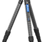 Leofoto Professional Camera Tripod, 63.9" Compact Carbon Fiber Tripod for DSLR Video Camcorder, 5 Leg Sections, 360° Ball Head, Max Load 20KG/44Lb (LS-365CX+LH-47LR)