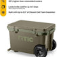 RTIC 52 Quart Ultra-Light Wheeled Hard Cooler Insulated Portable Ice Chest Box for Beach, Drink, Beverage, Camping, Picnic, Fishing, Boat, Barbecue, 30% Lighter Than Rotomolded Coolers