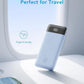 charmast 20000mAh Portable Charger with Built in Cables, 22.5W Travel Power Bank Fast Charging, USB C Cell Phone Battery Pack for iPhone 16/15/14/13/12/11 Series, iPad, Samsung, Android, Tablet - Roamly