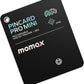 Momax Wallet Tracker Smart Finder - Rechargeable Slim Bluetooth Key Tracking Card with 1-Year Battery, Apple Find My (iOS Only), Item Locator for Luggage Tag, Suitcase, Passport, Backpacks, Mini Size