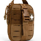 My Medic Sidekick - Camping Hiking and Backpacking First Aid Kit - 70 Items - HSA and FSA Eligible - Small Ifak Great for Travel or Motorcycle - Portable Emergency Kit – Coyote