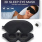 Sleep Mask with Earplugs & Zipper Bag 3D Memory Foam Eye Mask with Nose Support, Lash-Friendly, Blink Freely, Soft, Breathable, Adjustable, for Sleep, Travel, Insomnia, Meditation, Men & Women