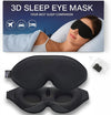 Sleep Mask with Earplugs & Zipper Bag 3D Memory Foam Eye Mask with Nose Support, Lash-Friendly, Blink Freely, Soft, Breathable, Adjustable, for Sleep, Travel, Insomnia, Meditation, Men & Women