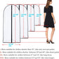 Garment Bags for Hanging Clothes 24'' x 60'' (Set of 6) Coat Covers for Closet Foldable Washable Dress Bags for Hanging Clothes for Long Dress Dance Costumes Suits Gowns Coats