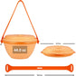 kūpaa Bowl & Carrier Duet – Microwave Safe Silicone Lunch Box For Adults– Collapsible, Leakproof, Food-Grade, Reusable To-Go Container (Sunstone)