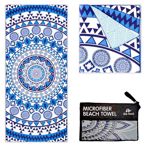 Microfiber Beach Towel for Adults with Bag