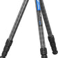 Leofoto 47" Lightweight Carbon Fiber Travel Tripod, Professional Compact Tripod for Camera DSLR Video, Max Load 18Lbs/8KG (LS-254CX)
