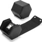 Oirlv Luxury Hexagonal Leather Watch Travel Case Single Watch Box for Men Portable Jewelry Storage Roll Organizer (1-Slot,Black)