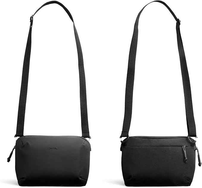 Bellroy Venture Travel Crossbody (black crossbody bag/travel bag with RFID protection and optimized for travel) - JetBlack