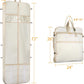 Zilink Wedding Dress Bag Long Garment Bag 72" Dress Bag for Traveling Trifold Bridal Garment Bag with Accessory Pockets and Adjustable Buckles for Wedding dress, Prom Evening Gown [Upgraded Version]