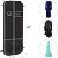 Zilink Upgrade 60" Garment Bag for Long Coat, Leather,Fur, Mink, Gown and Choir Robe with 3.9" Gusset and Stable Buckles Heavy Duty, Hanging, Breathable, Foldable Travel and Wardrobe Clothes Protector