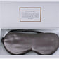 ZIMASILK Adjustable 100% 22 Momme Mulberry Silk Sleep Mask for Sleeping, Filled with Premium Mulberry Silk, Softest & Breathable Eye Sleeping Mask (Blackish Grey)