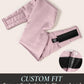 Zenssia Satin Sleep Mask for Women and Men, Lightweight Padded Eye Mask with Adjustable Strap, Comfort Blackout for Travel and Nap - Light Plum