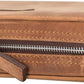 Medicine Handmade Leather Cable Organizer Bag – Full-Grain Leather Travel Tech Case for Cords, Chargers & Accessories – Zippered Storage for Men & Women (Antic Brown)