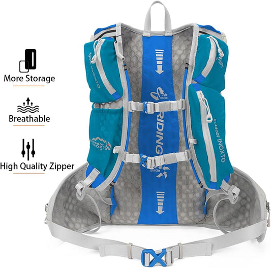 INOXTO Hydration Pack Backpack ，Water Backpack with 2L Leakproof Water Bladder, Running Hydration Vest for Man, Daypack for Cycling Motocross Climbing Trail Running