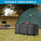 120L Foldable Rolling Duffel Bag with 3 Wheels