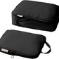 tianzong Compression Packing Cubes for Suitcases, Luggage Organizer Bags Set for Travel (Black, 2 Pack Medium)