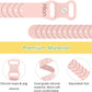 Motion Sickness Bands Sea Sickness Wristbands Adjustable Acupressure Nausea Wristband/,Natural Relief of Nausea Headaches,Insomnia,Anxiety,Sleep Aid, Morning Sickness,Motion Sickness(1Pair Pink Sand