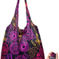 Nanobag Ultra-Lightweight Foldable Tote for Women & Men, Reusable Grocery & Travel Bag, Packable Collapsible Compact Market Essential (Standard Neon Flowers)