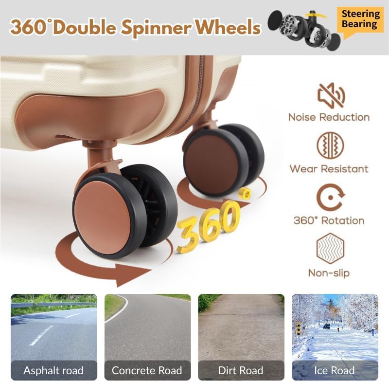 Luggage Sets 3 Piece with spinner wheels