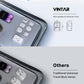 VINTAR Universal Travel Adapter Kit, International Power Adapter with 4 AC & 3 USB Ports(2 USB C), Type A,B,C,E/F,G,I, Swap Adapt Attachments, Travel Adapter Worldwide for Europe/UK/Aus/Japan/Africa