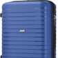 Kono 24 Inch Expandable Luggage Suitcase with Spinner Wheels, Durable Hardside Checked Luggage with Hidden Cup Holder, Lightweight Hard Shell Medium Suitcase with TSA Lock(Navy)