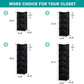 YOUDENOVA Hanging Closet Organizer, 4-Shelf Closet Hanging Storage Shelves, Black