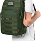 MOSISO Camera Backpack, DSLR/SLR/Mirrorless Tactical Camera Bag Case with Laptop Compartment Compatible with Canon/Nikon/Sony, Army Green