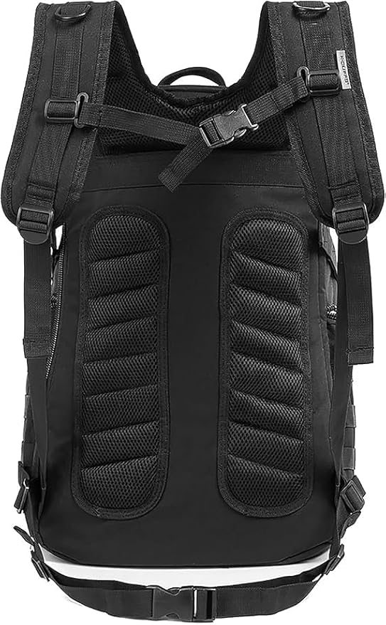 K-Cliffs Tactical Range Duffel Heavy Duty Travel Bag Quality Sport Gear Gym Tote Molle Lockable With US Patch (33" Duffel + Backpack)